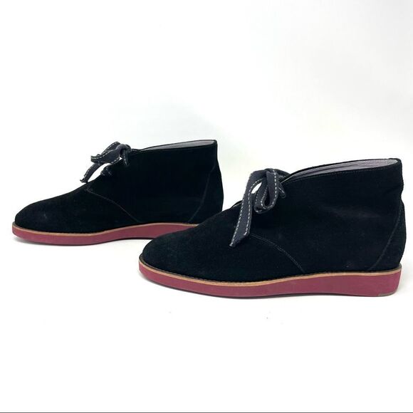JOHNSTON & Murphy Black Suede Desert Chukka Lace Up Flex System Boots Size 7 - Picture 4 of 9